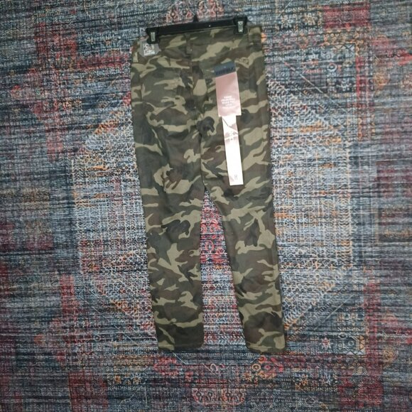 Hydraulic womens camo Murray ankle skinny stretch jeans 8 - Picture 2 of 9